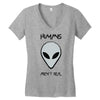 humans aren't real V-neck tee