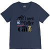 coffee cat V-Neck Tee