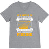 Sit In Church And Think About Fishing V-Neck Tee