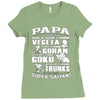 papa super saiyan vegeta Ladies Fitted T-Shirt