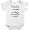 good book and coffee rectangle Baby Bodysuit