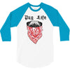 pug life 3/4 Sleeve Shirt
