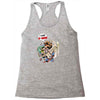 deadpool and superman Racerback Tank