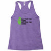 in it for the outcome Racerback Tank