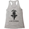 live to ride Racerback Tank