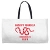 Guccify Yourself White Black Red Weekender Totes