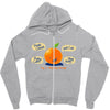 rhyming orange Zipper Hoodie