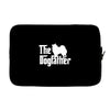 the dogfather american eskimo dog white Laptop sleeve