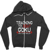 dragon ball z t shirt, train insaiyan t shirt training to beat goku dr Zipper Hoodie
