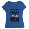 carcinoid cancer is a journey i never planed or asked for but i choose Women's Triblend Scoop T-shirt