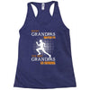 the best grandpas go running Racerback Tank