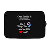 Our Family is Growing Laptop sleeve