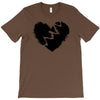 broken heart xxx black T-Shirt