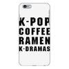 k pop coffee ramen k dramas iPhone 6 Plus/6s Plus Case