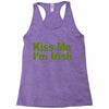 kiss me i'm irish Racerback Tank