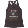 santa aquarius christmas ugly t shirts Racerback Tank