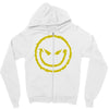 evil smiley emoticon Zipper Hoodie