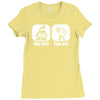 my girl your girl funny Ladies Fitted T-Shirt