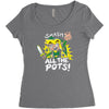 smash all the pots clearance Women's Triblend Scoop T-shirt