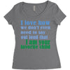 i am your favorite child Women's Triblend Scoop T-shirt