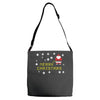 santa peeing merry christmas Adjustable Strap Totes