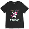 Born Unicorns-Born February V-Neck Tee
