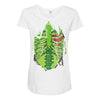 skeletal halloween Maternity Scoop Neck T-shirt
