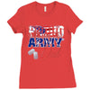 proud army dad 3 Ladies Fitted T-Shirt