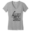 Family Trip To Moon Women's V-Neck T-Shirt