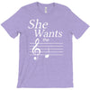 she wants the d black T-Shirt