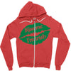 kiss me i am irish Zipper Hoodie