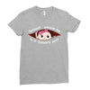 January Peeking Out Baby Girl Ladies Fitted T-Shirt