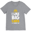 i like big monster cars V-Neck Tee