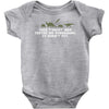 this t shirt was tested on dinosaurs Baby Onesie
