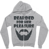 mens bearded Zipper Hoodie
