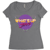 what's up jerks Women's Triblend Scoop T-shirt