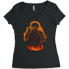 titan inside Women's Triblend Scoop T-shirt