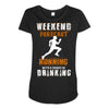 weekend forecast running Maternity Scoop Neck T-shirt