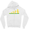 evolution of lego man Zipper Hoodie