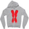 jake paul x red Zipper Hoodie