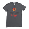 donut worry, be happy Ladies Fitted T-Shirt