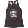 astronaut skull Racerback Tank
