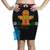 cookie monster gingerbread man ugly christmas sweater Pencil Skirts