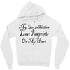 grandkitties pawprints Zipper Hoodie