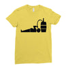 drink beer Ladies Fitted T-Shirt