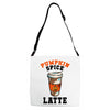 pumpkin space latte Adjustable Strap Totes