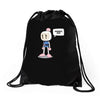 bummer, man Drawstring Bags