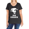 air khabib silhouette Ladies Curvy T-Shirt