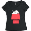 totoro peanut Women's Triblend Scoop T-shirt
