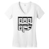 pop off square Women's V-Neck T-Shirt